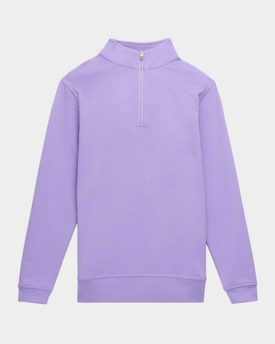 Boy's Perth Melange Performance Quarter Zip, Size XS-XL
